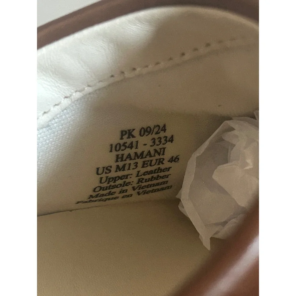 Olukai Hamani Brown Leather Mules Slip On Men's Size 13